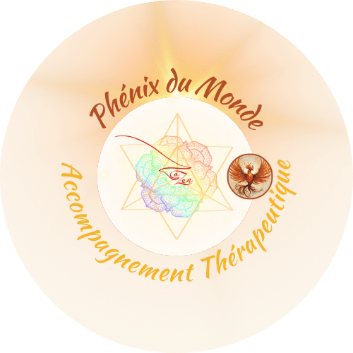 Affichette Accompagnement Thérapeutique par Lozen Foïs, pour l'association Phénix du Monde